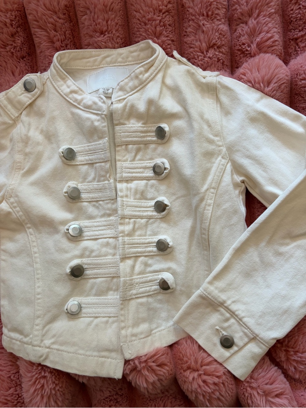 Zara Girls Military Band Jacket Sz8/9